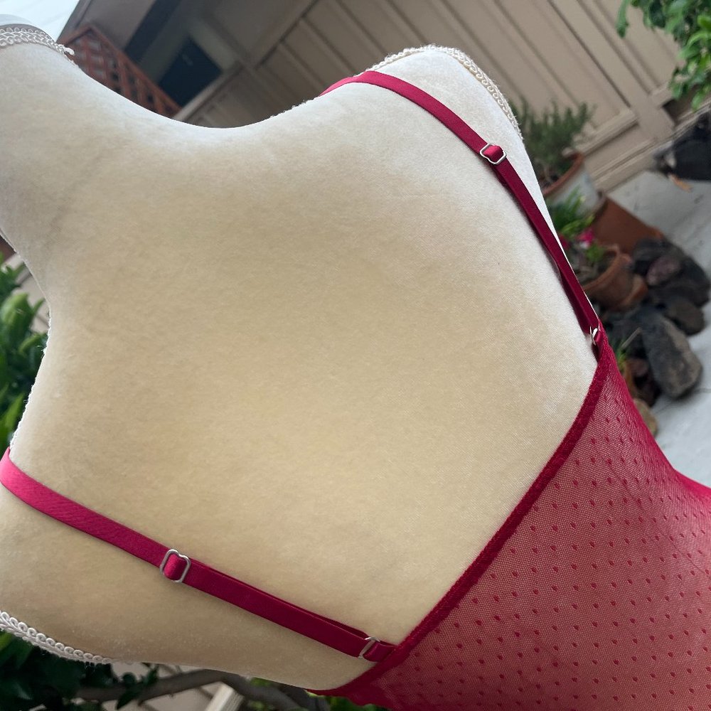 Frederick's sexy red/pink slip - Picture 7 of 8